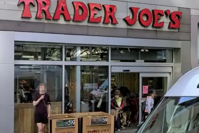 Exterior of Trader Joe's supermarket at 670 Columbus Avenue in Manhattan.